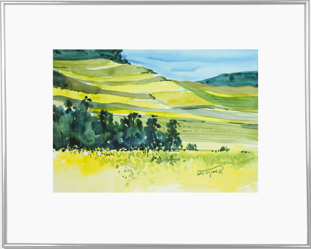 watercolor polish landscape jaroslaw filipek